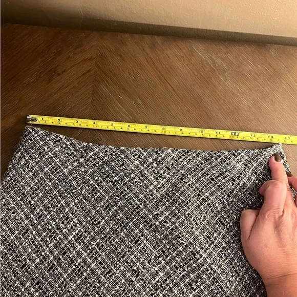 Apostrophe Black And White Twill Skirt Size 8 - Picture 4 of 7